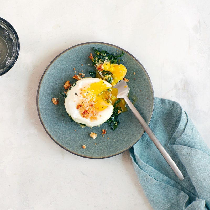 Photo of Baked Eggs with Hash Browns and Canadian Bacon by WW