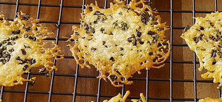 Herbed-parmesan crisps