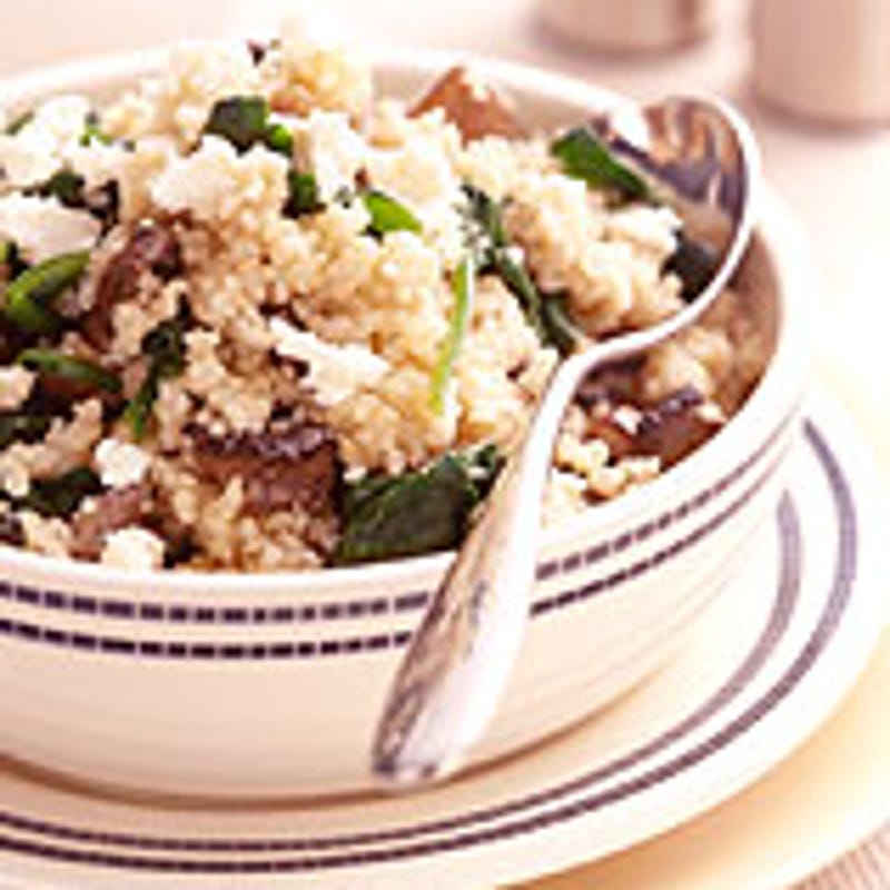 Photo de Couscous aux épinards et aux champignons par WW