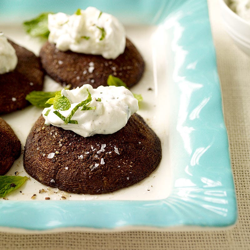 Photo of Moroccan Spiced Portobello Burgers with Cucumber Raita by WW