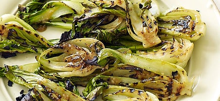 Grilled Baby Bok Choy with Miso Glaze