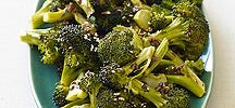 Roasted Broccoli with Soy-Mirin Glaze