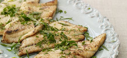 Sautéed Flounder with Fresh Herbs