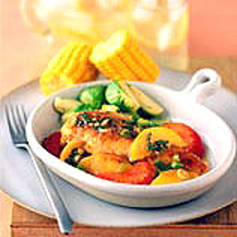 Photo de Poulet au brandy et aux fruits par WW