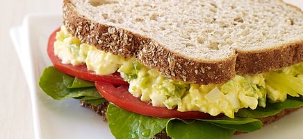 French Egg Salad Sandwiches with Tarragon Watercress