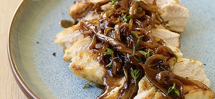Chicken with Balsamic Vinegar, Sweet Onions and Thyme