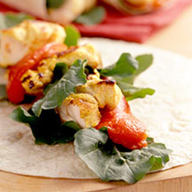 Photo of Chicken Wraps with Spiced Yogurt Sauce by WW