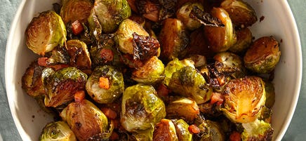 Roasted Spicy Brussels Sprouts