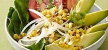 Corn, tomato and avocado salad