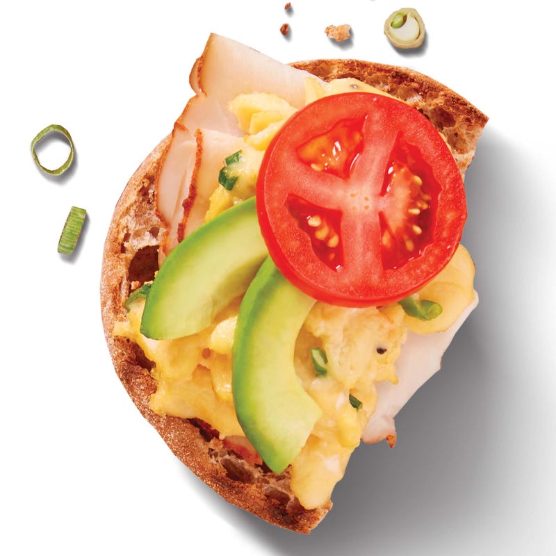 Photo of Egg, turkey, avocado and tomato sandwiches by WW