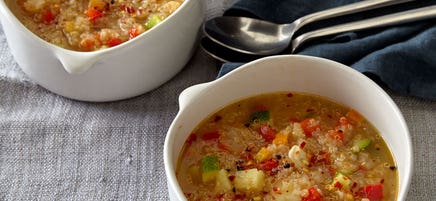 Toasted Quinoa Soup