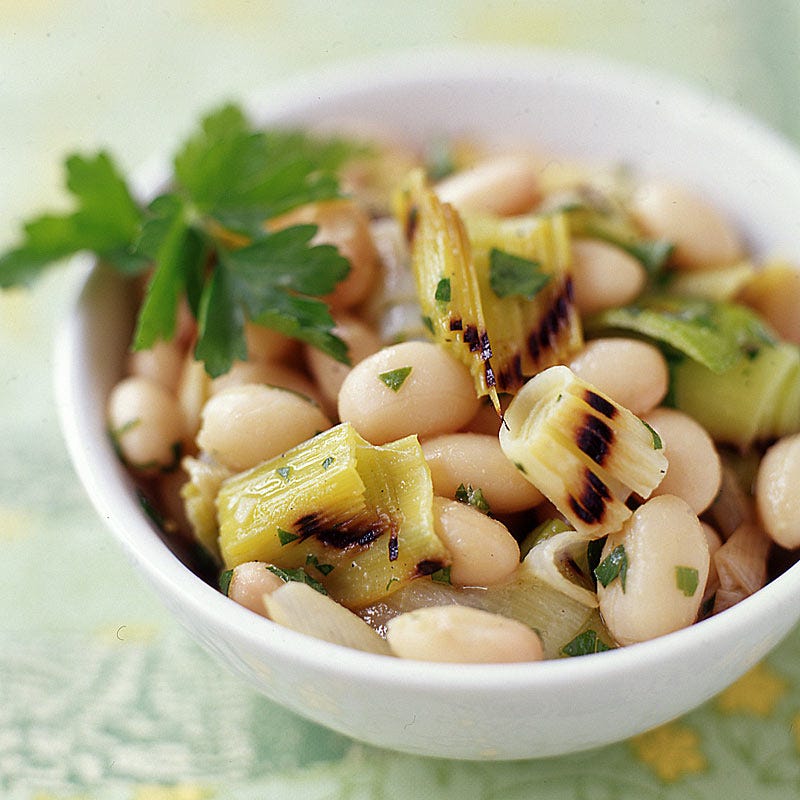 Photo de Salade de haricots et de poireau grillé par WW