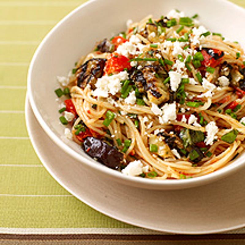 Photo of Angel Hair Pasta with Eggplant-Tomato Sauce by WW