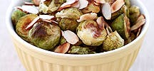 Roasted Brussels Sprouts with Toasted Almonds