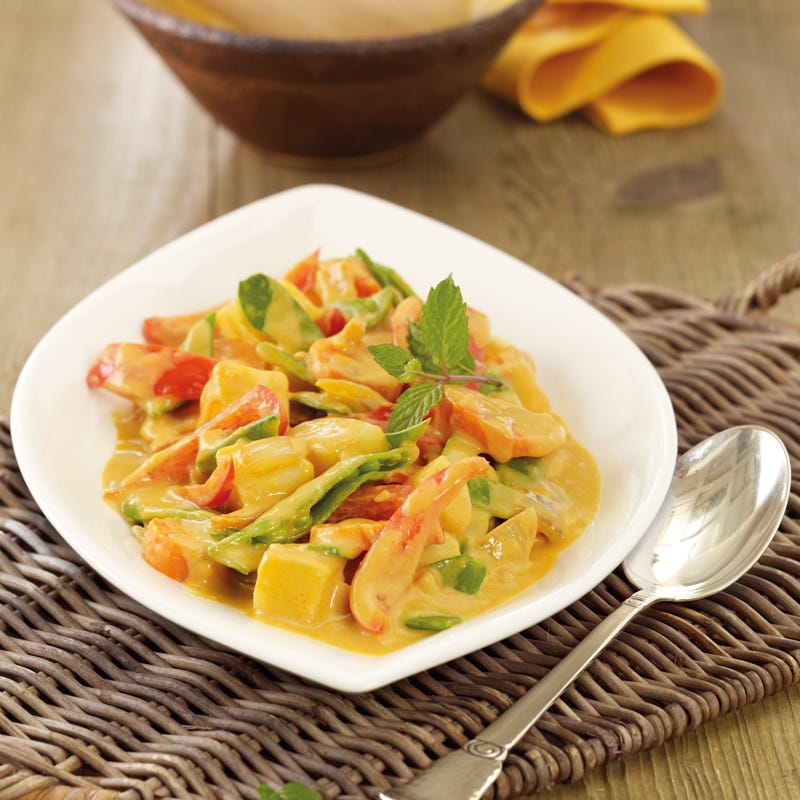 Photo de Curry de pommes de terre multicolore prise par WW