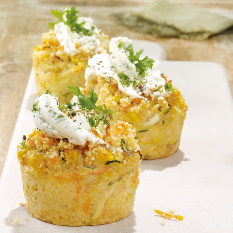 Couscous-Gemüse-Cupcakes