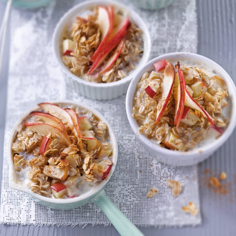 Gebackenes Apfel-Zimt-Porridge