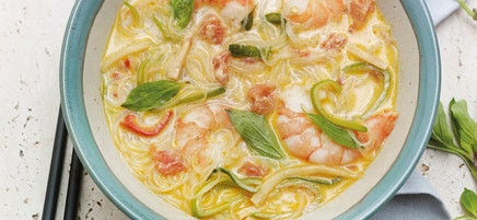 Soupe thaï aux crevettes