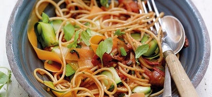 Vollkorn-Gemüse-Spaghetti