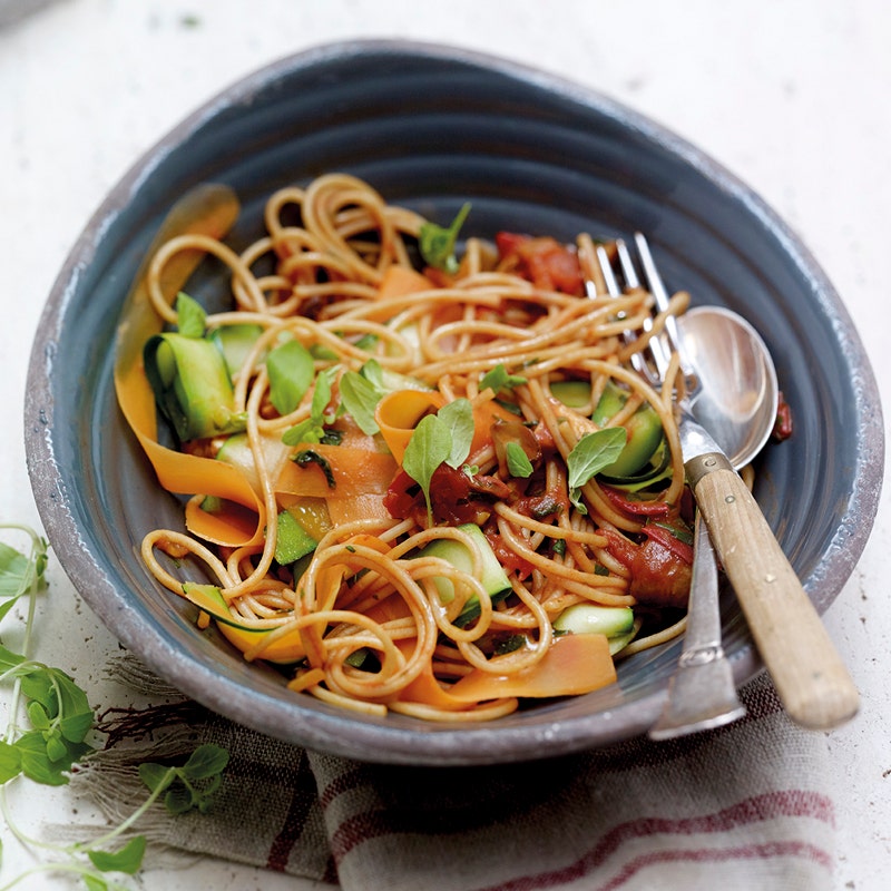 Vollkorn-Gemüse-Spaghetti