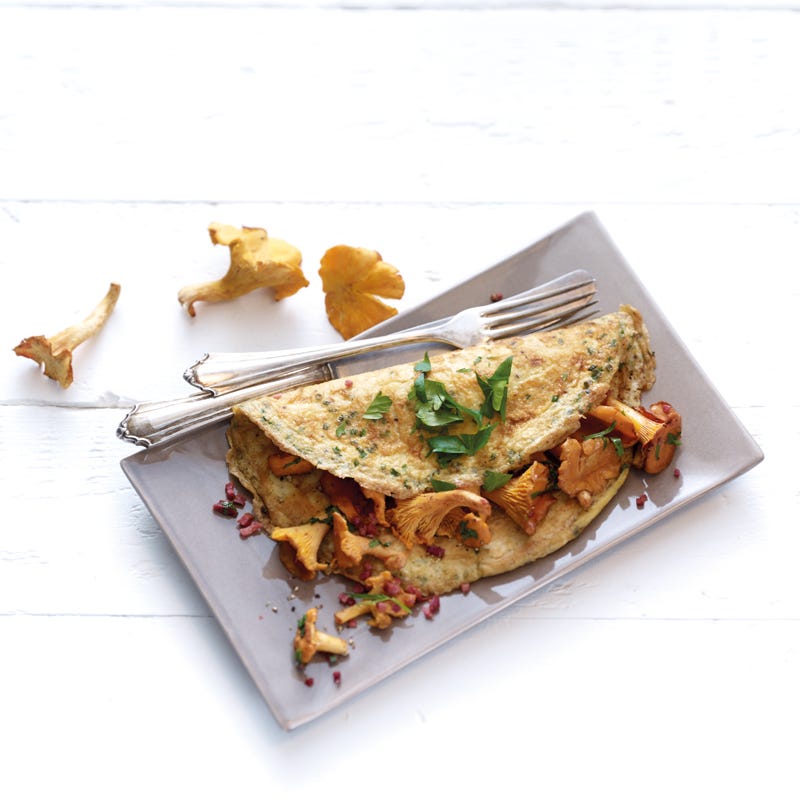 Omelett mit Eierschwämmli