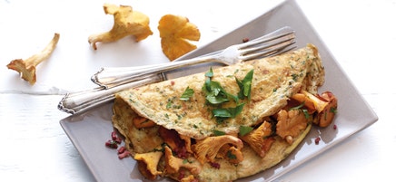 Omelette aux chanterelles