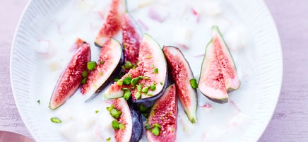 Yogourt soja aux figues et pistaches