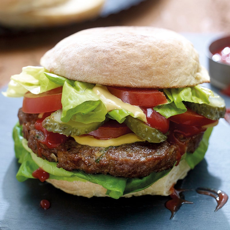 Kartoffelburger mit Rindfleisch