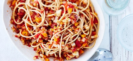 Vegane Spaghetti bolognese
