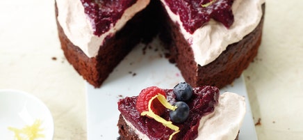 Gâteau chocolat/fruits des bois