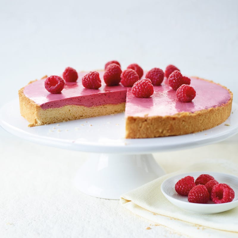 Cremige Himbeertorte