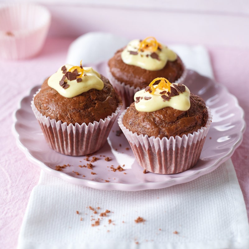 Schoko-Orangen-Cupcakes