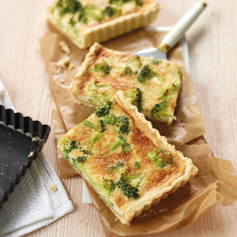 Broccoliquiche mit Gorgonzola