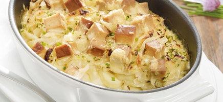 Gratin de chou blanc au tofu