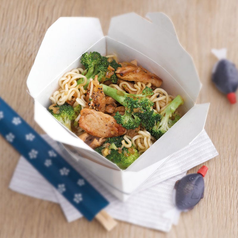 Asiatische Broccoli-Schnitzel-Pfanne