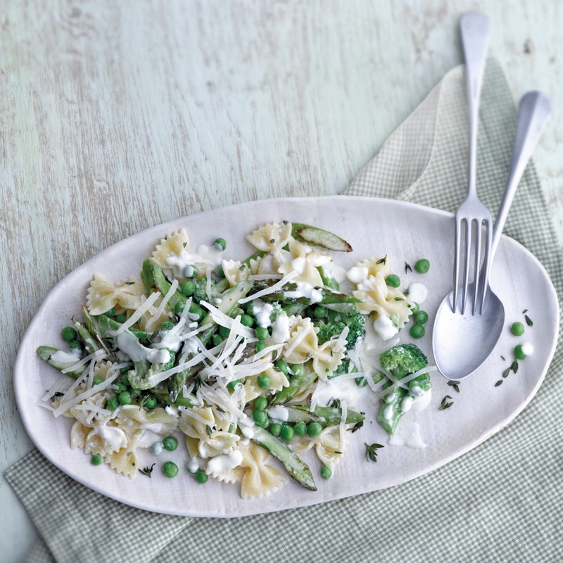 Pasta mit grünem Gemüse