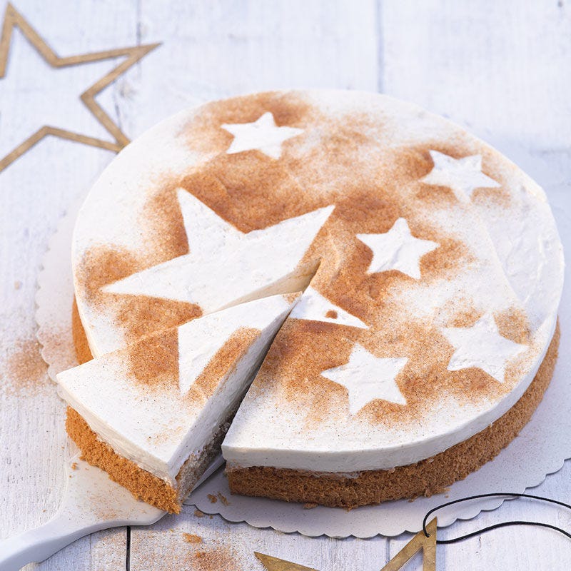 Zimtstern-Creme-Torte