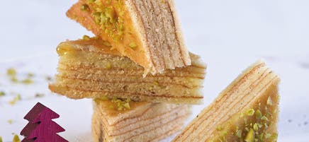 Baumkuchenspitzen mit Marzipan