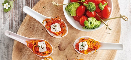 Bouchées de carottes au fromage de chèvre