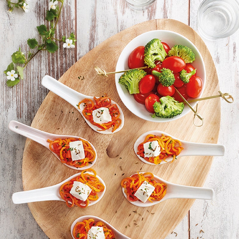 Karottenhäppchen mit Ziegenfrischkäse