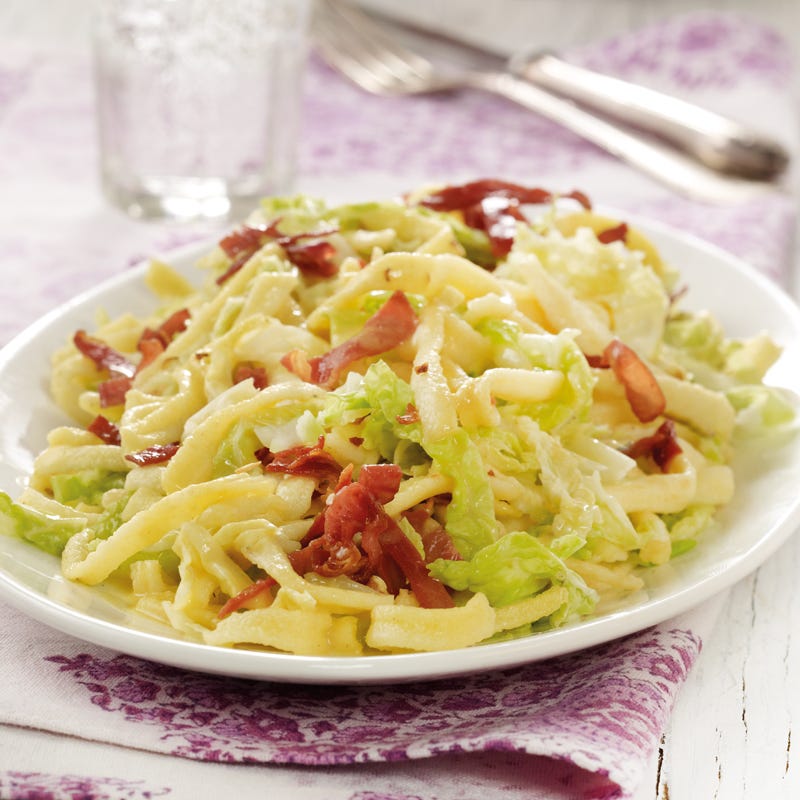 Foto Spätzlisalat mit Schinkendressing von WW