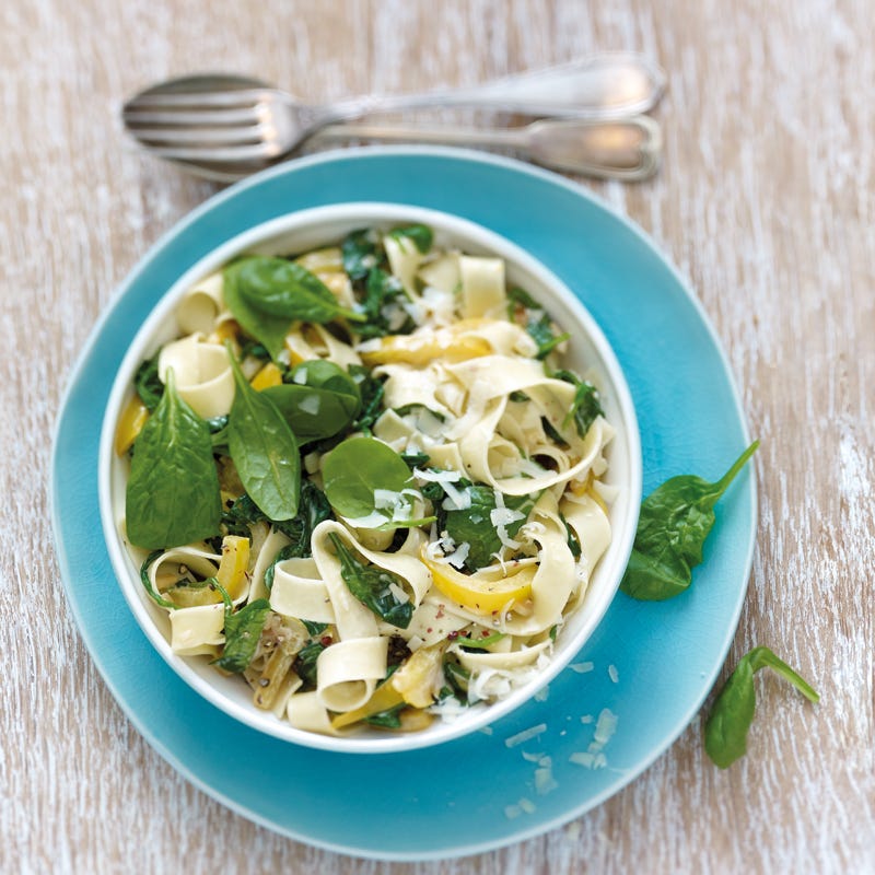 Tagliatelle in feiner Spinatsauce