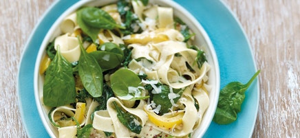 Tagliatelles aux pousses d’épinards