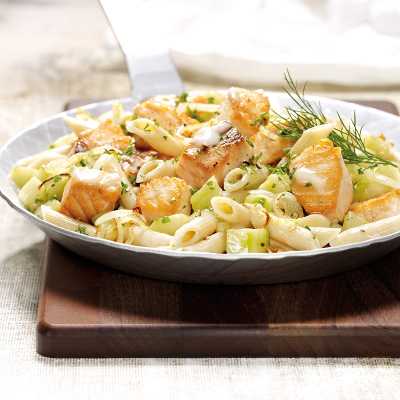 Lachs-Penne-Pfanne