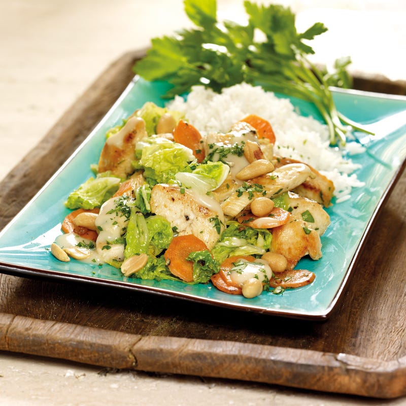 Foto Gemüse-Erdnuss-Wok mit Poulet von WW