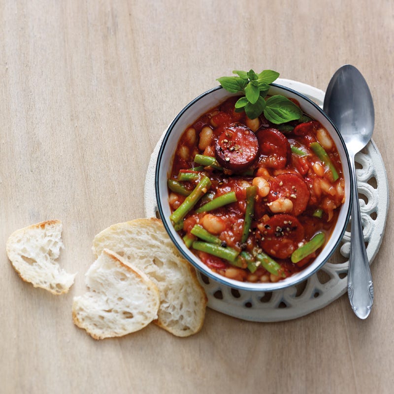 Scharfer Bohnentopf mit Chorizo