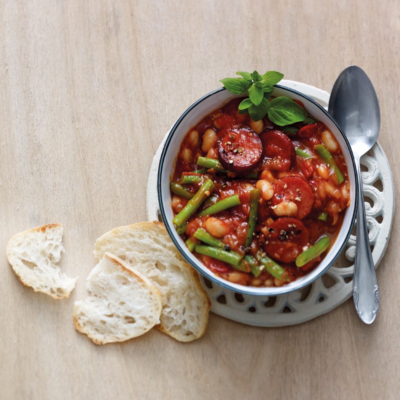 Scharfer Bohnentopf mit Chorizo