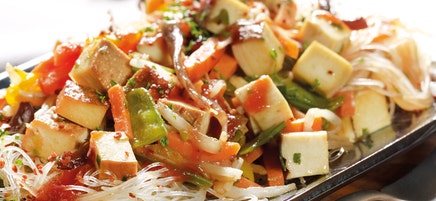 Wok de légumes au tofu