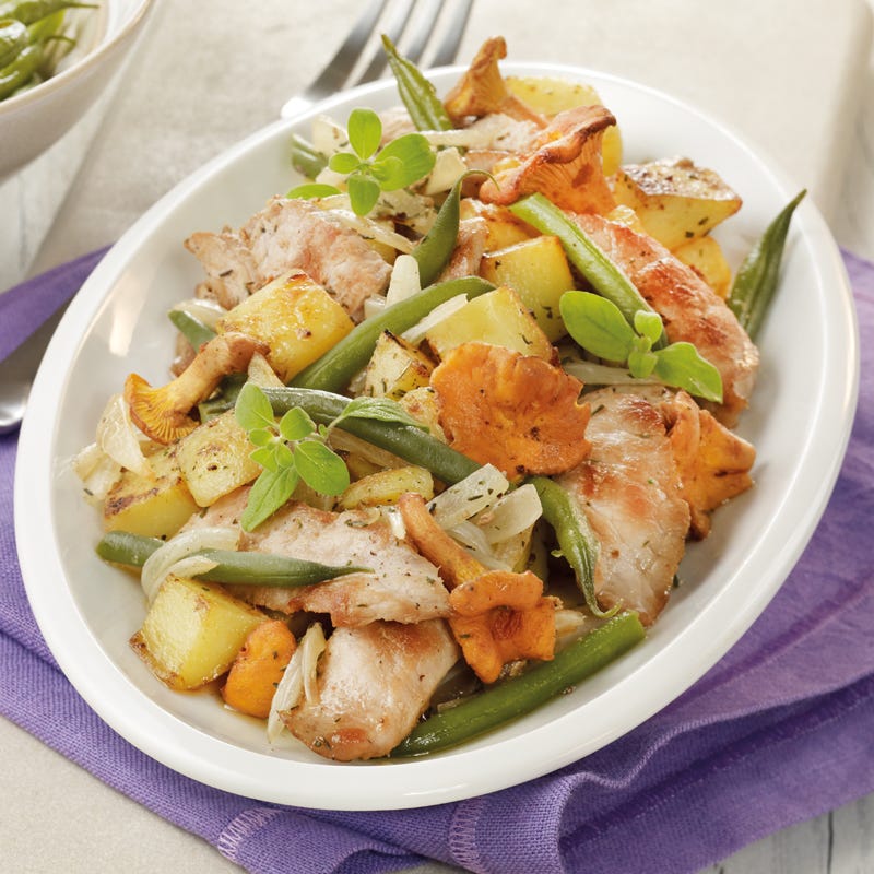 Photo de Poêlée de haricots aux chanterelles prise par WW