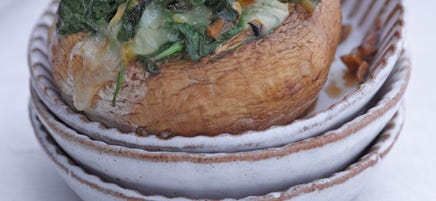 Champignons farcis aux épinards